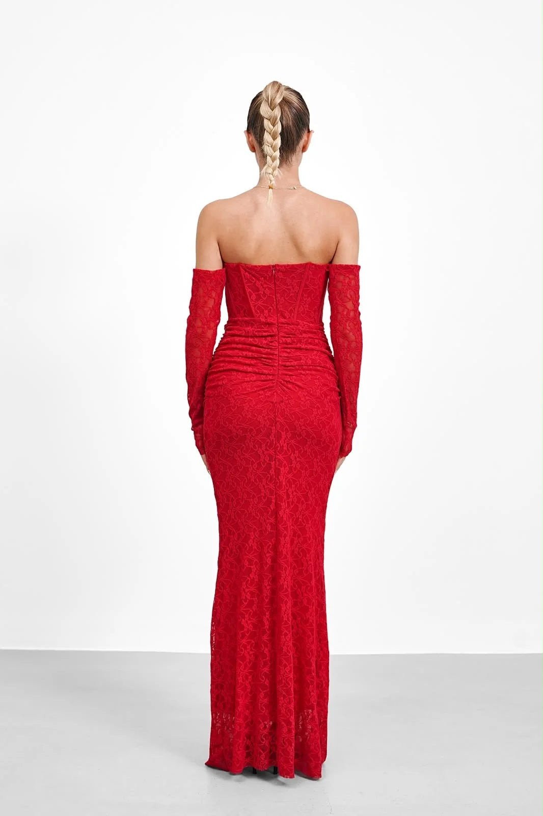 Lace Corset Maxi Dress