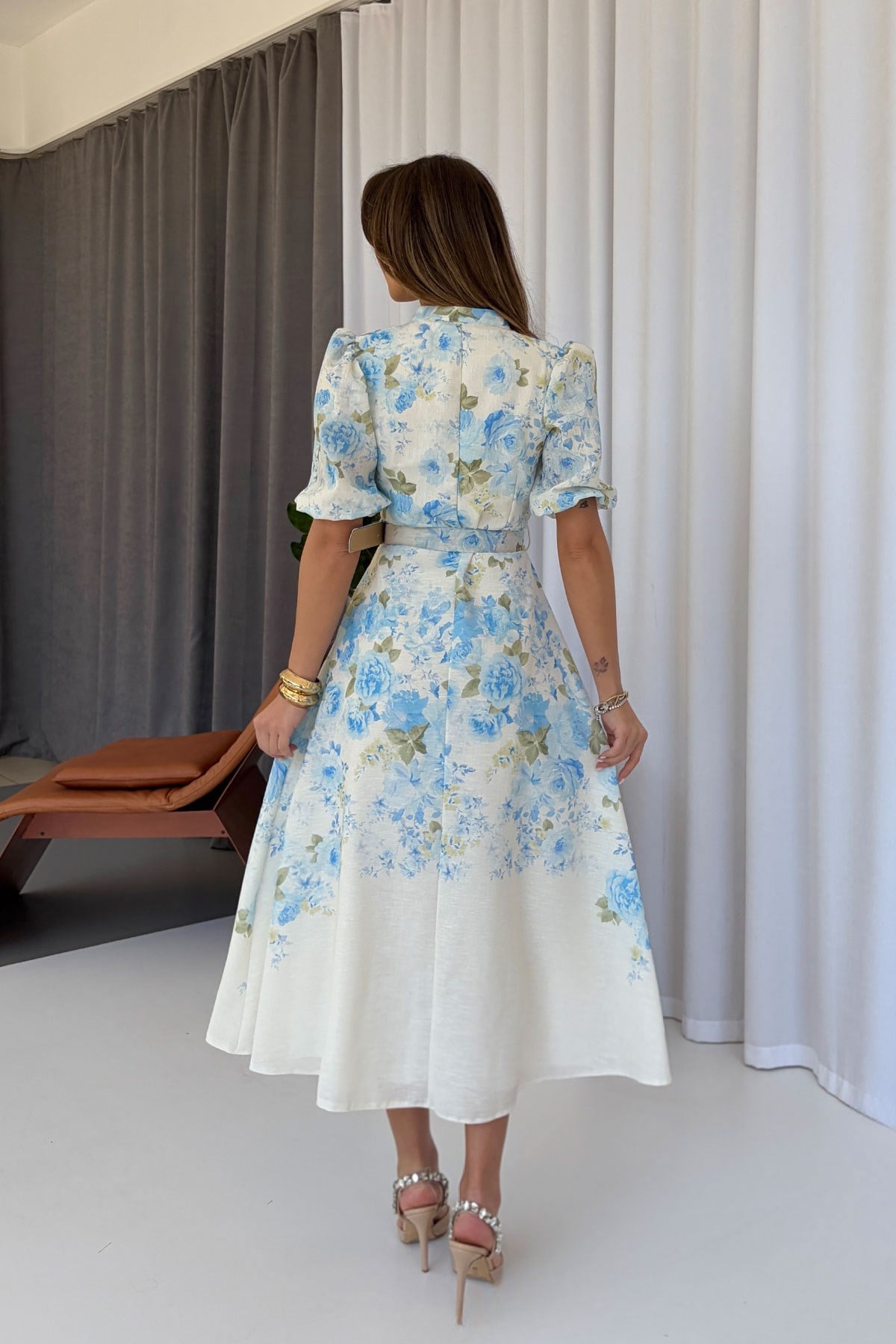 Élise Floral Midi Dress