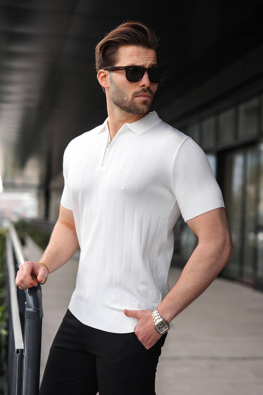 Classic Zip Knit Polo