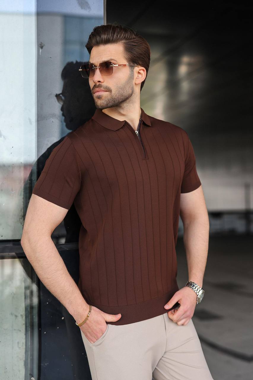 Classic Zip Knit Polo