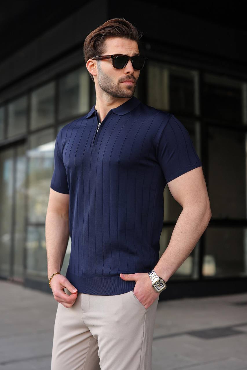 Classic Zip Knit Polo