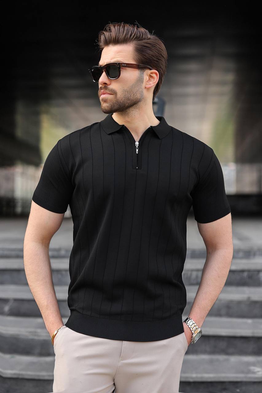 Classic Zip Knit Polo