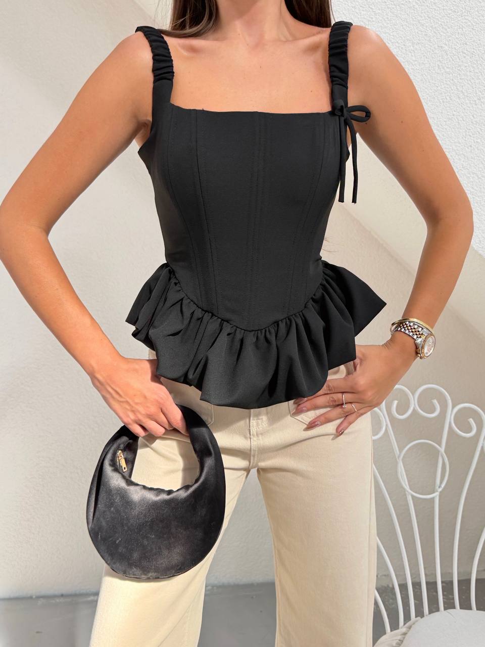 Premium Peplum Corset Top