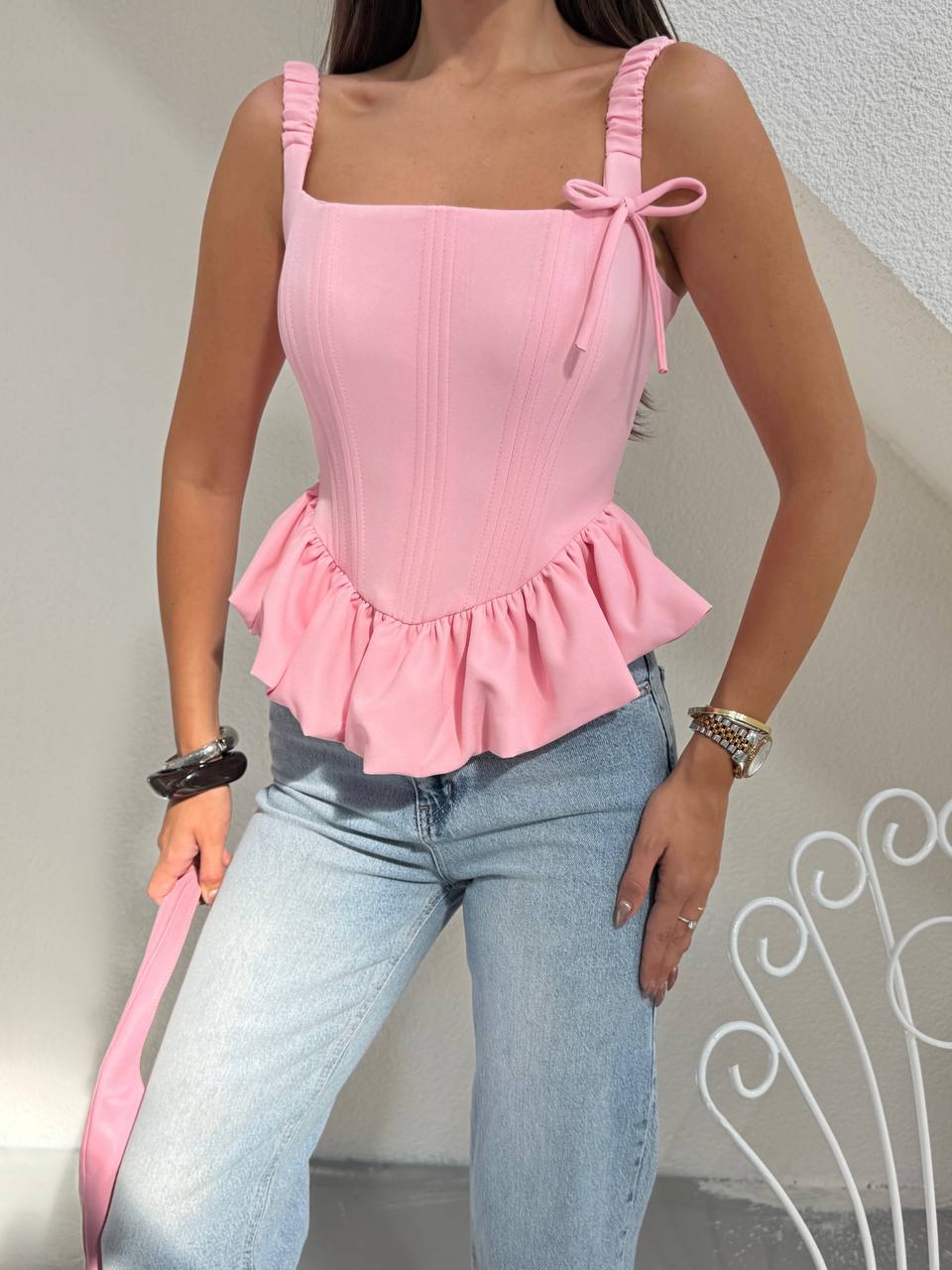 Premium Peplum Corset Top