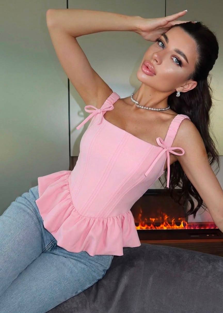 Premium Peplum Corset Top