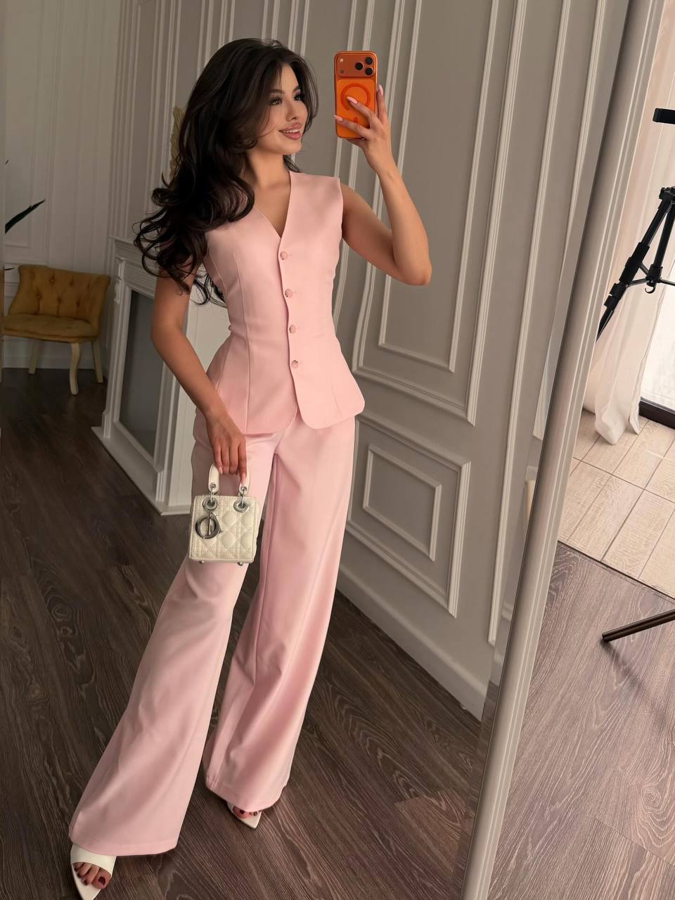 Chic Lace-Up Two-Piece Set