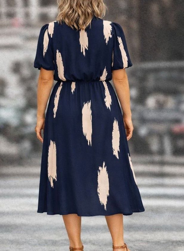 Printed Midi Dress