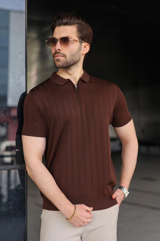 Classic Zip Knit Polo